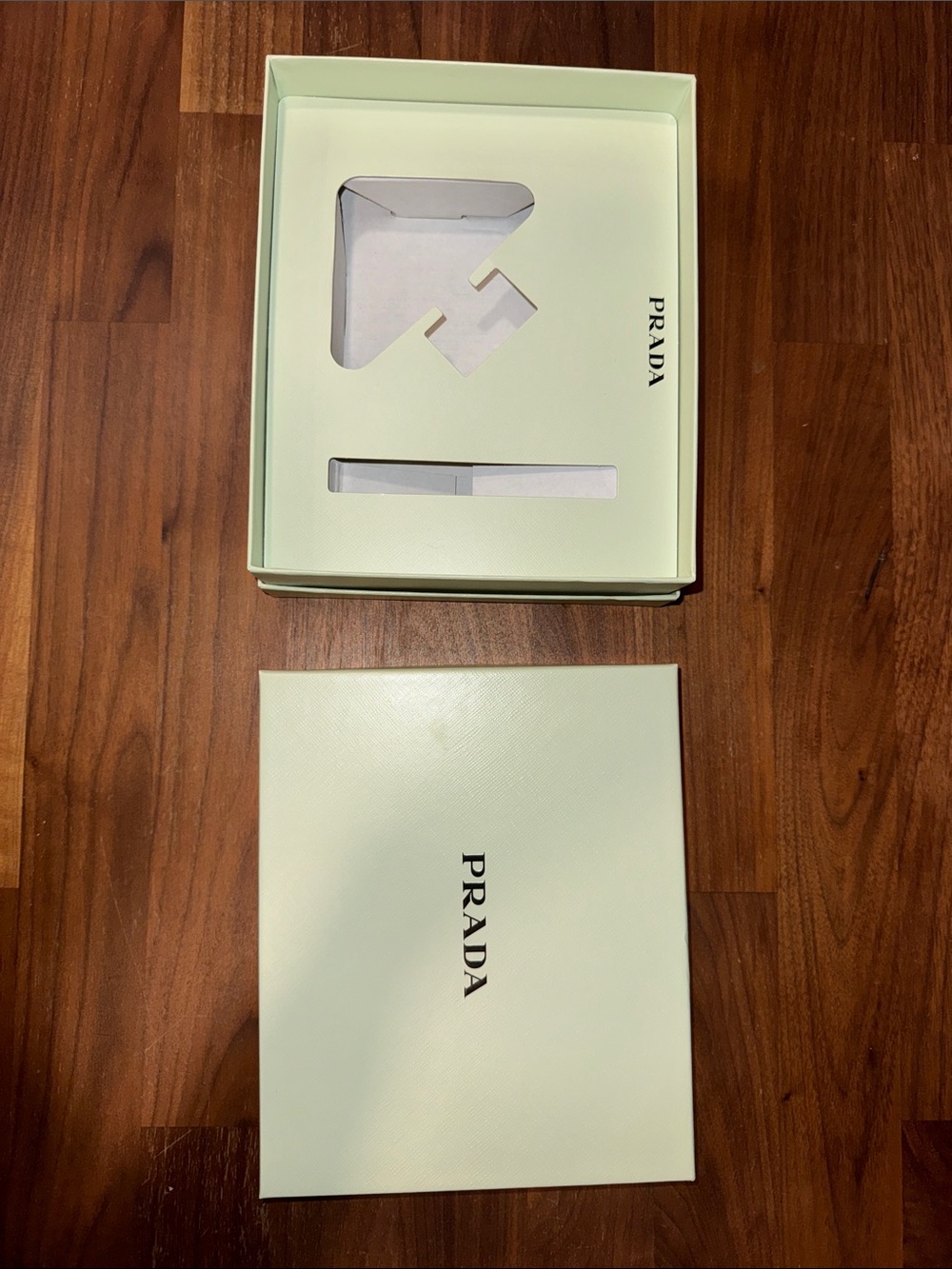 PRADA Mint Green Gift Box with Black Logo